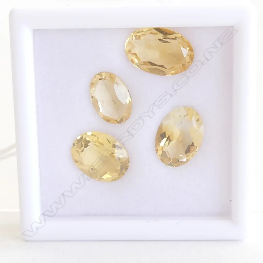 FOUR 10CT CITRINE OVAL STONES  Image 1++