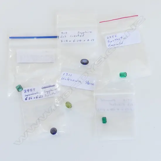 ASSTD SYNTHETIC AND LAB CREATED UNSET GEMSTONES