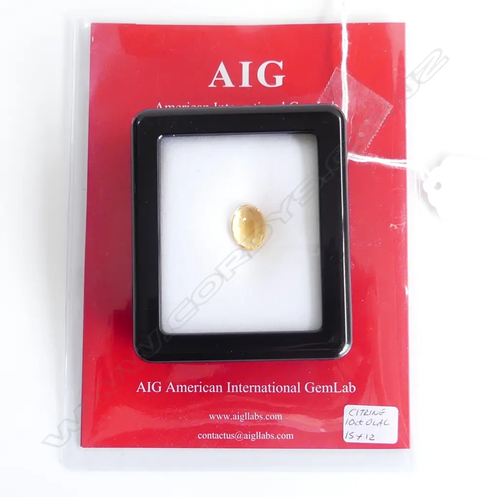 10CT OVAL CITRINE, WITH AIG REPORT  Image 1++