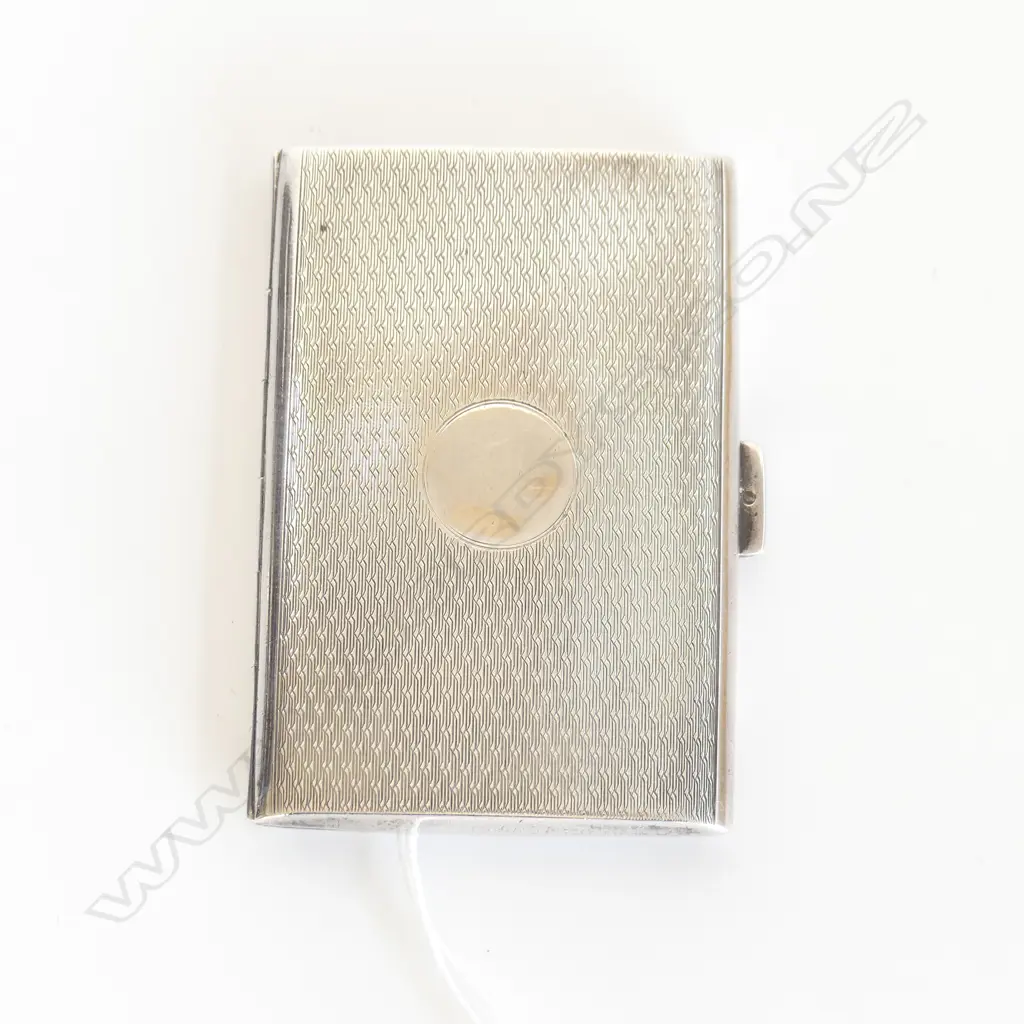 STG SILVER CIGARETTE CASE, B'HAM 1925 62 GRAMS Image 1++