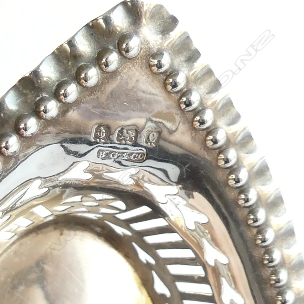 2 Stg Sil dishes, Birm 1896 and Birm 1902. 58 gms.  Image 1++