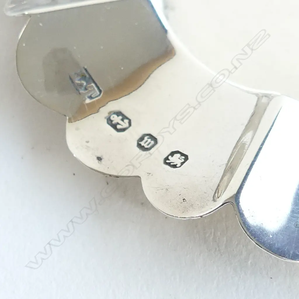  2 Stg Sil dishes, Birm 1896 and Birm 1902. 58 gms.  Image 1++