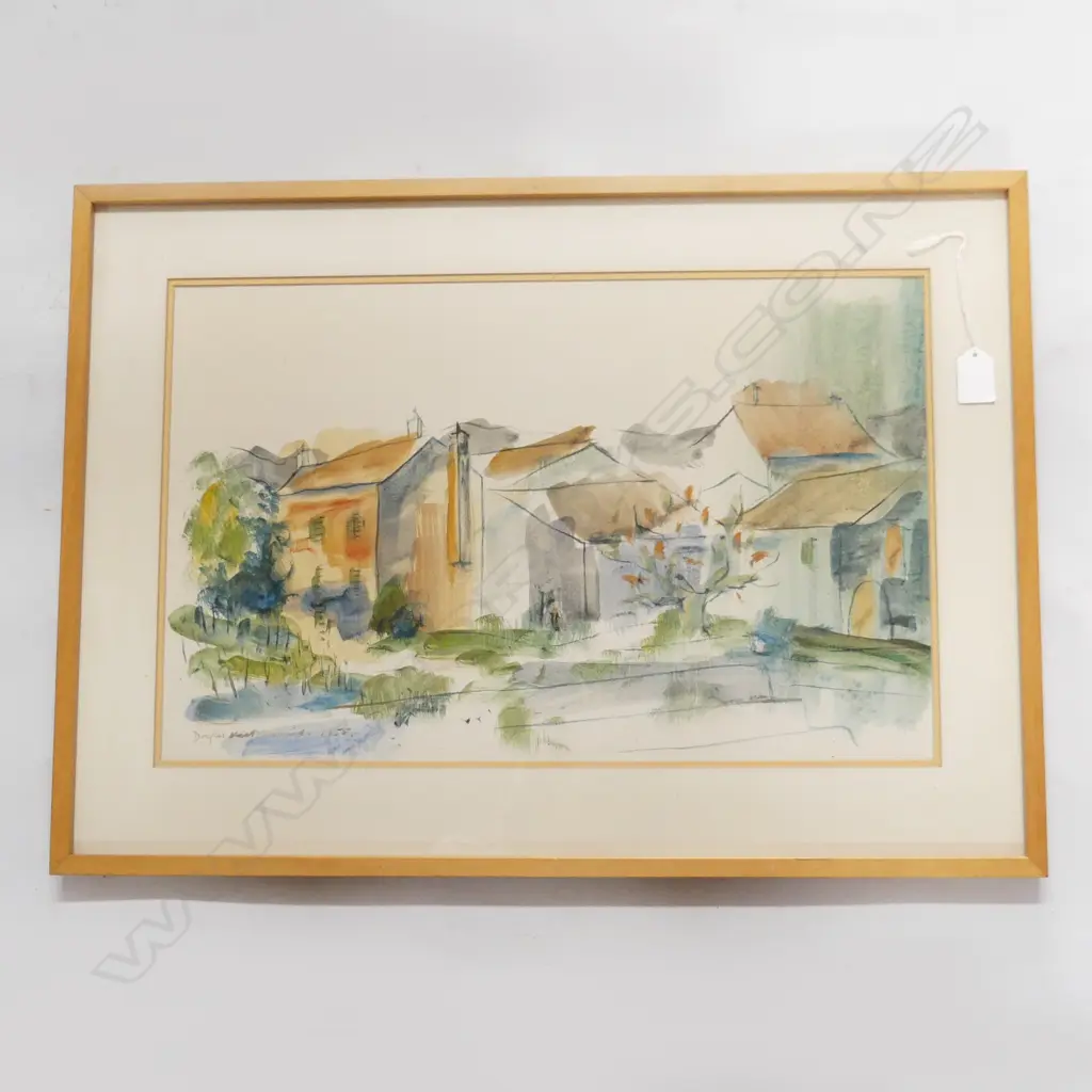 W/C FRENCH COUNTRY SCENE SIGNED DOUGLAS MACDAIRMID L630 H460MM Image 1++