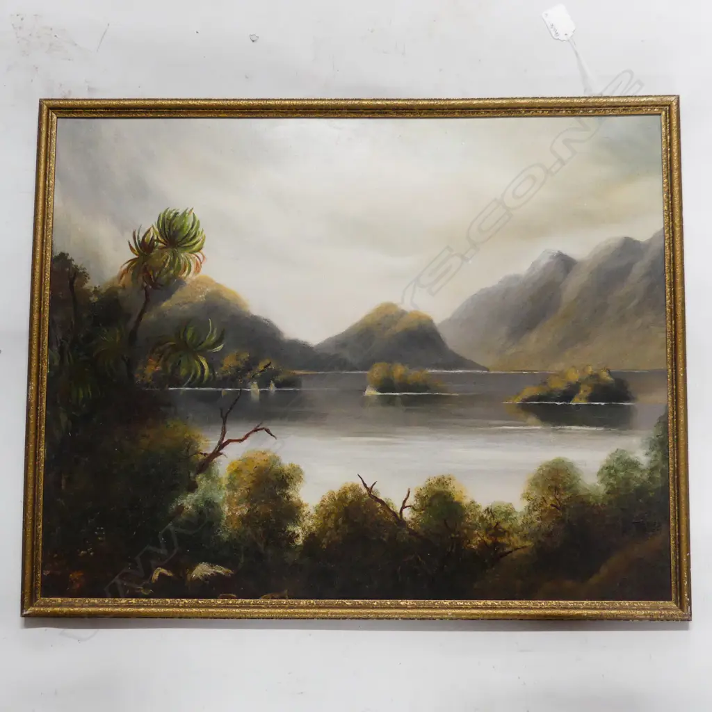 LILLA BULLER C1900 SOUTH ISLAND SCENE, OIL ON BOARD, UNSIGNED, 580 X 460mm Image 1++