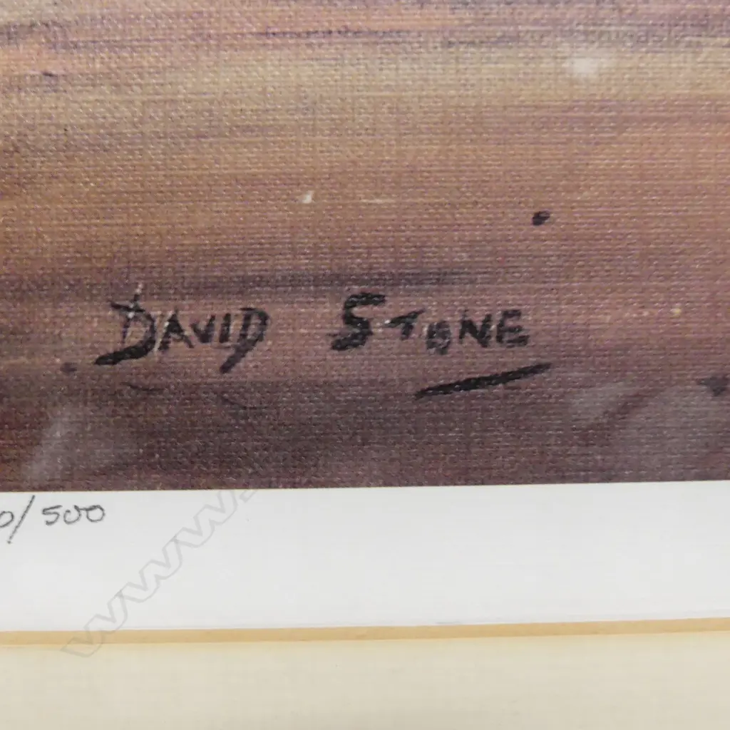 DAVID STONE, LTD ED  PRINT (240/500) 'RANGITOTO', SIGNED 520 x 350mm Image 1++