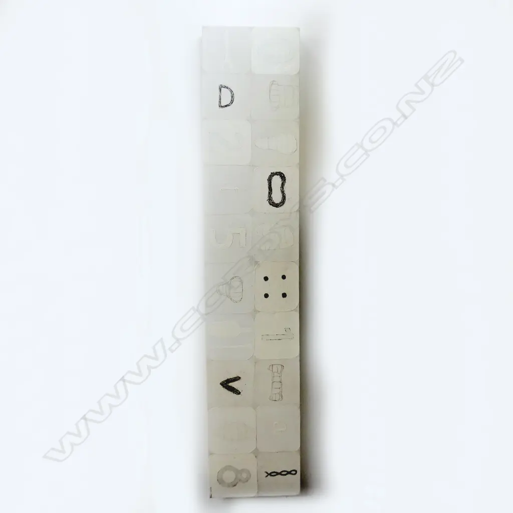 CAM MUNRO 'TICK TOCK' MIXED MEDIA ON CANVAS 2009, 255x1270mm Image 1++