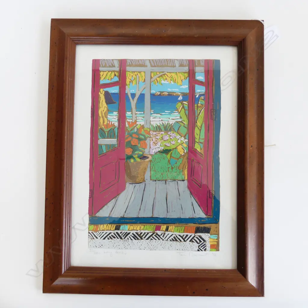 TOM BURNETT 'LONG BEACH' SCREENPRINT 55/180 355x260mm Image 1++