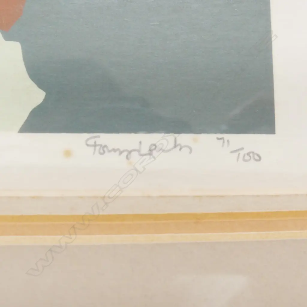 NUMBERED PRINT NEADLE PEAK SIGNED INDISTINCTLY H440 L55OMM Image 1++