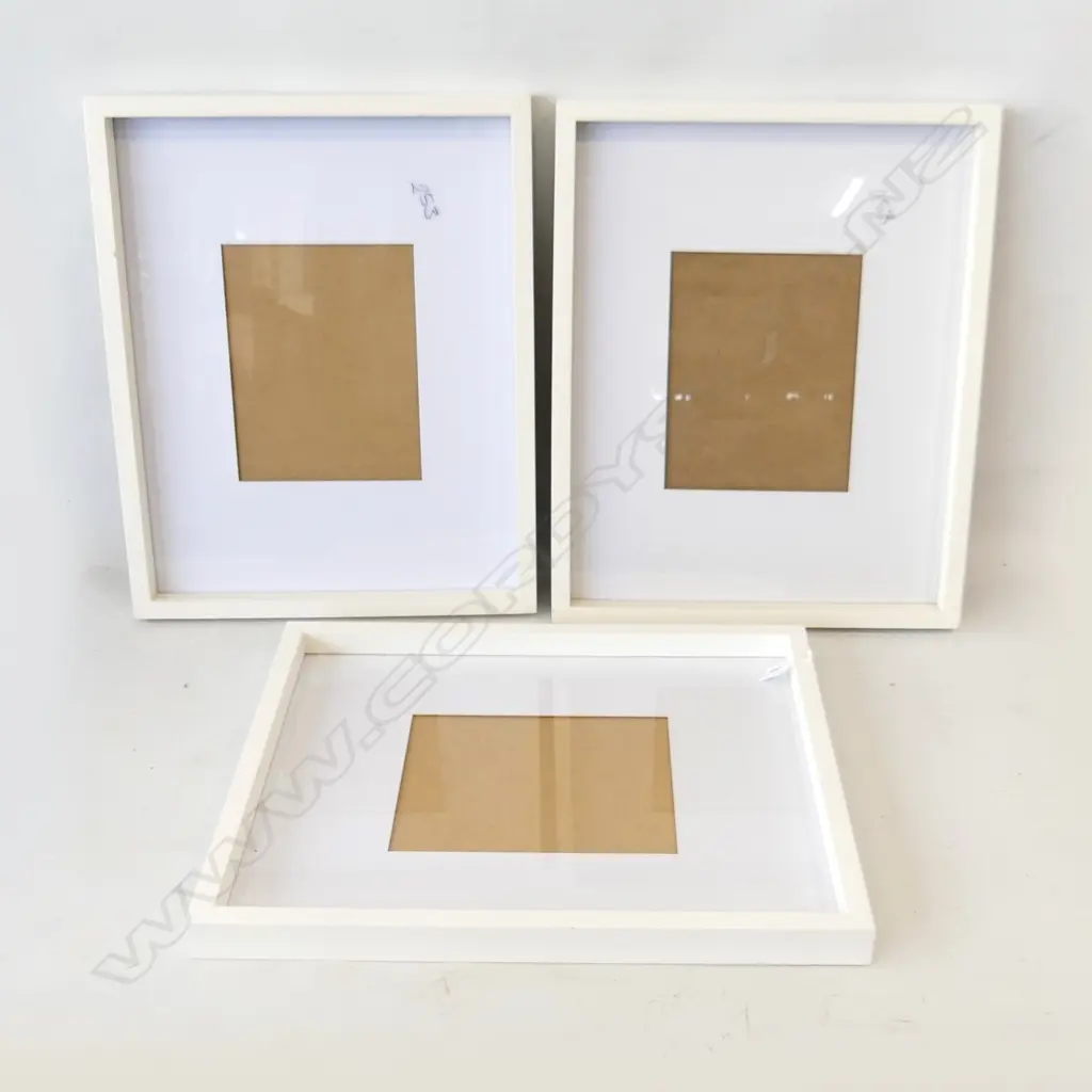 THREE WHITE PICTURE FRAMES EX CITTA DESIGN 440 X 540mm Image 1++