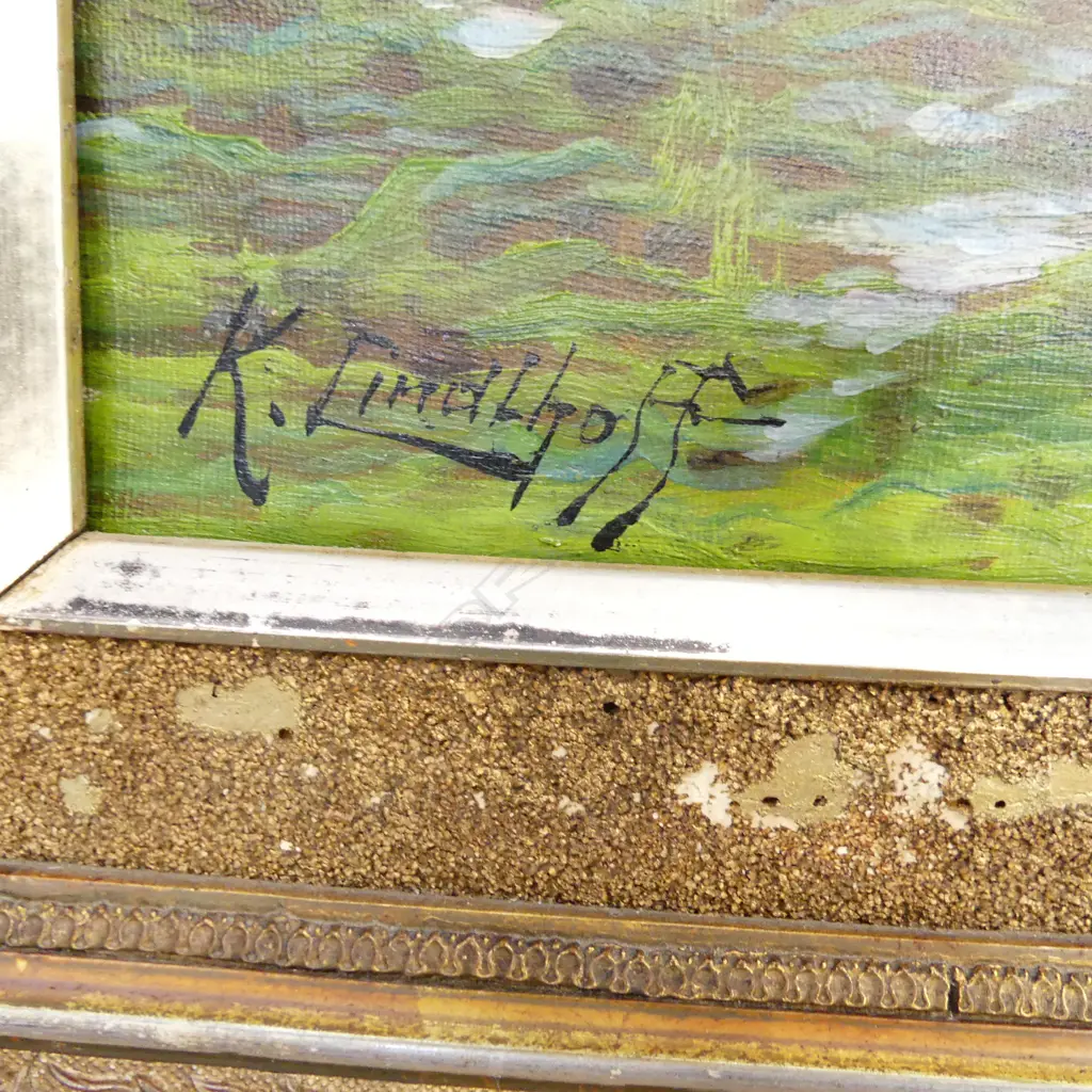 LG SIGNED LANDSAPE, OIL ON CANVAS, 670x1040mm Image 1++