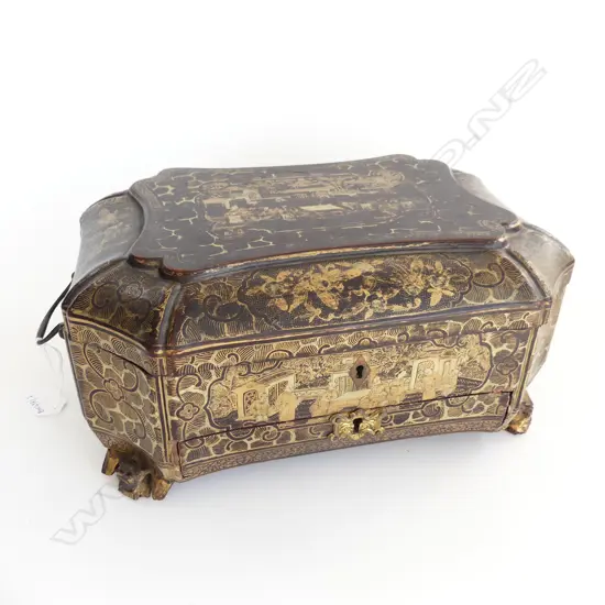 ANTIQUE CHINESE SEWING BOX 340x250x150mm