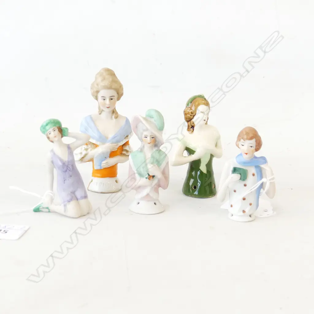 FOUR HALF DOLLS AND ONE BISQUE ' FLAPPER'  Image 1++