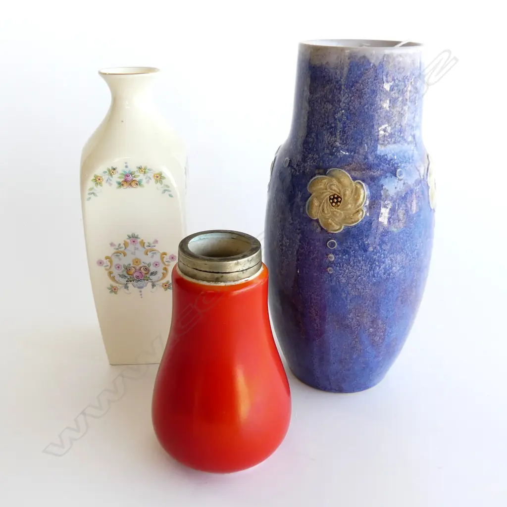 3 VASES; 2 DOULTON H.210mm + OTHER Image 1++