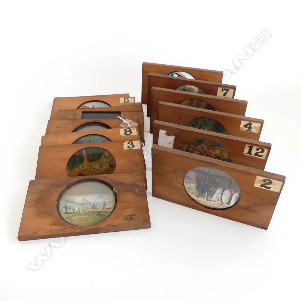 13 ASST VINTAGE MAGIC LANTERN SLIDES   Image 1++