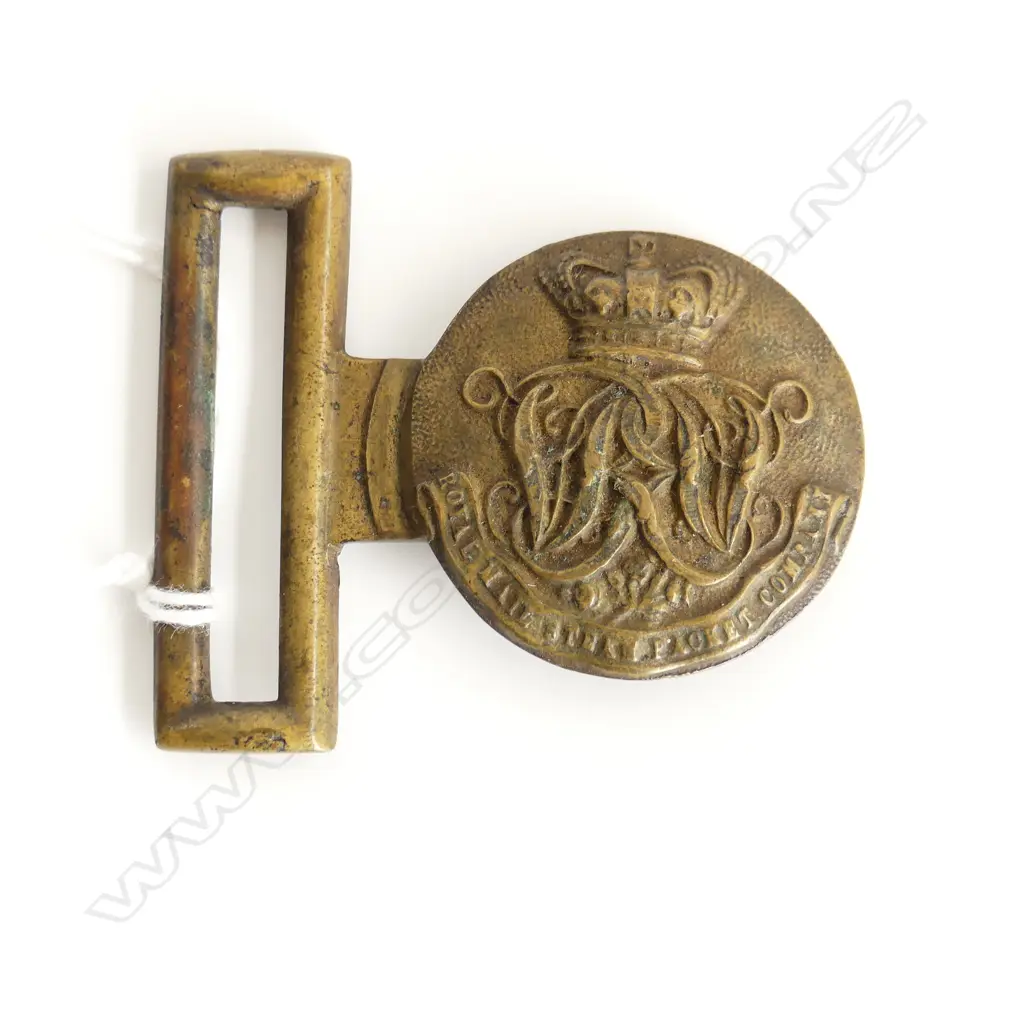 VICT BRONZE BELT BUCKLE ROYAL MAIL STEAM PACKET COMPANY L60MM Image 1++