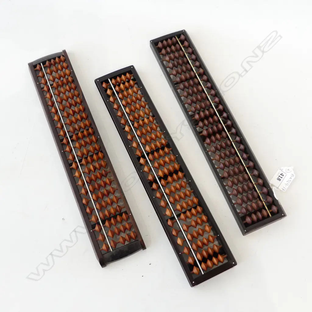 3 VINTAGE ROSEWOOD ABACUS L. 330mm Image 1++