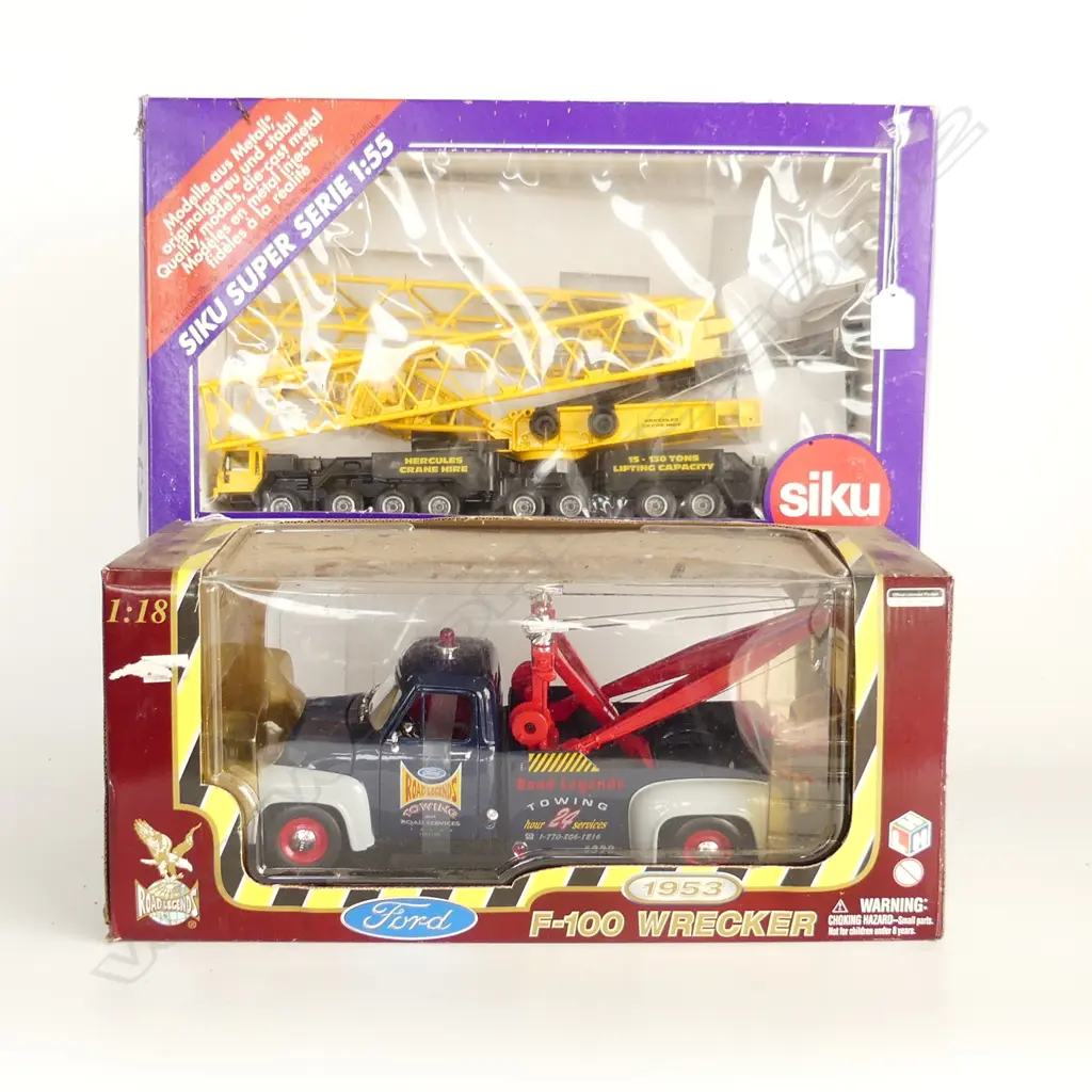 BOXED SIKU HERCULES MODEL CRANE L460MM & BOXED  1953 FORD TOW TRUCK L400MM Image 1++