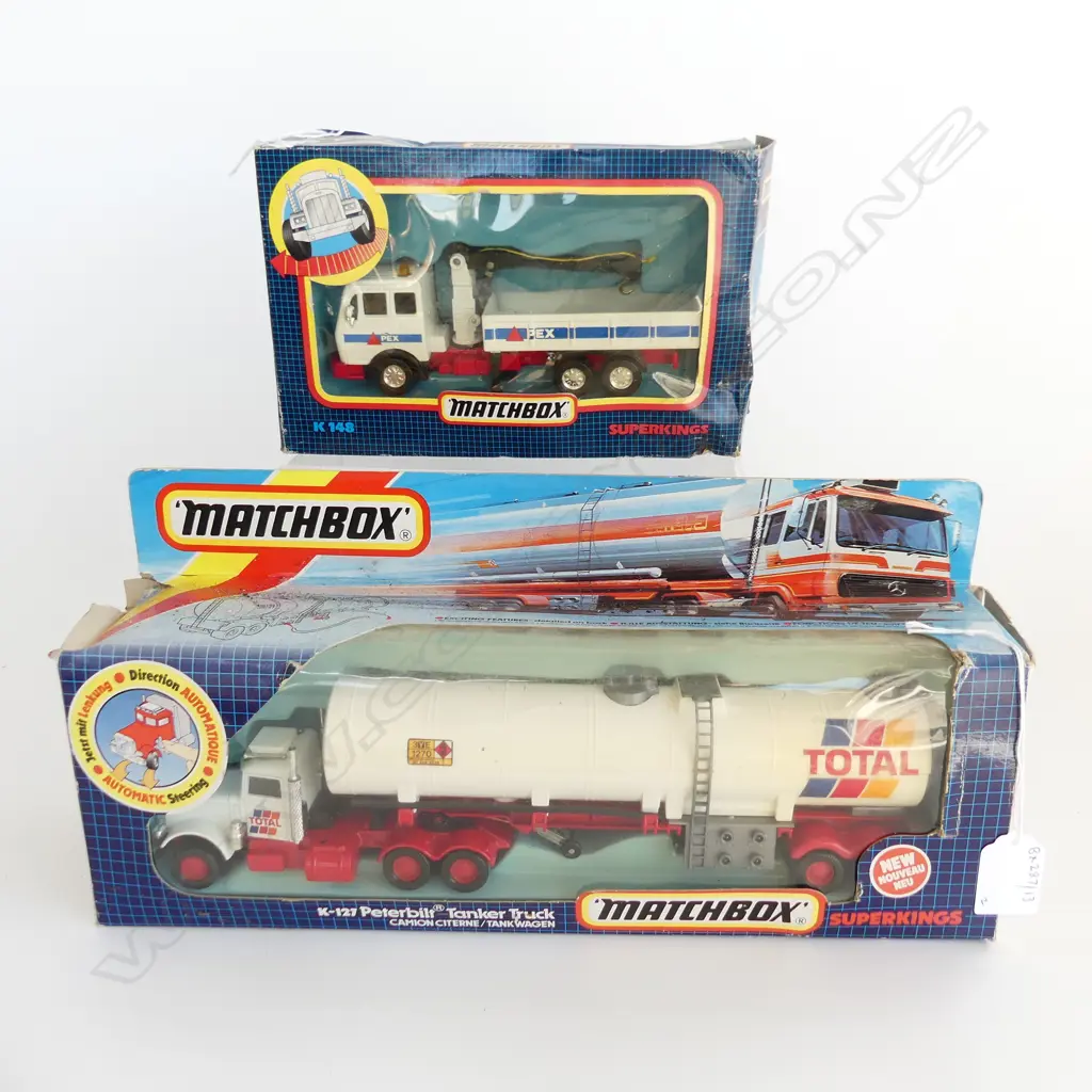 2 BOXED SUPER KING MATCHBOX TRUCKS L230MM & 360MM Image 1++