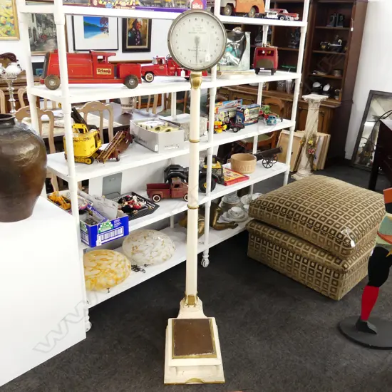 CAST IRON SALTERS 'ALBION' WEIGHING MACHINE H.1720mm