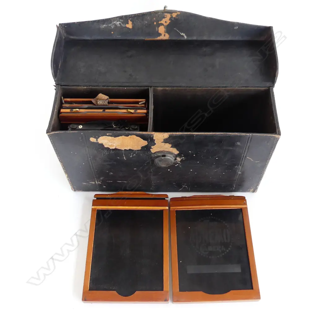 VINTAGE PRIMO CAMERA PLATE BOX & 5 PLATES L310MM Image 1++