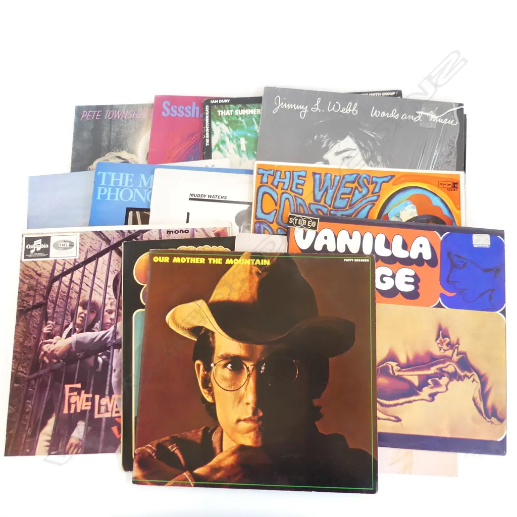 ASST RECORDS TEN YEARS AFTER/YARDBIRDS/VANILLA FUDGE ETC Image 1++