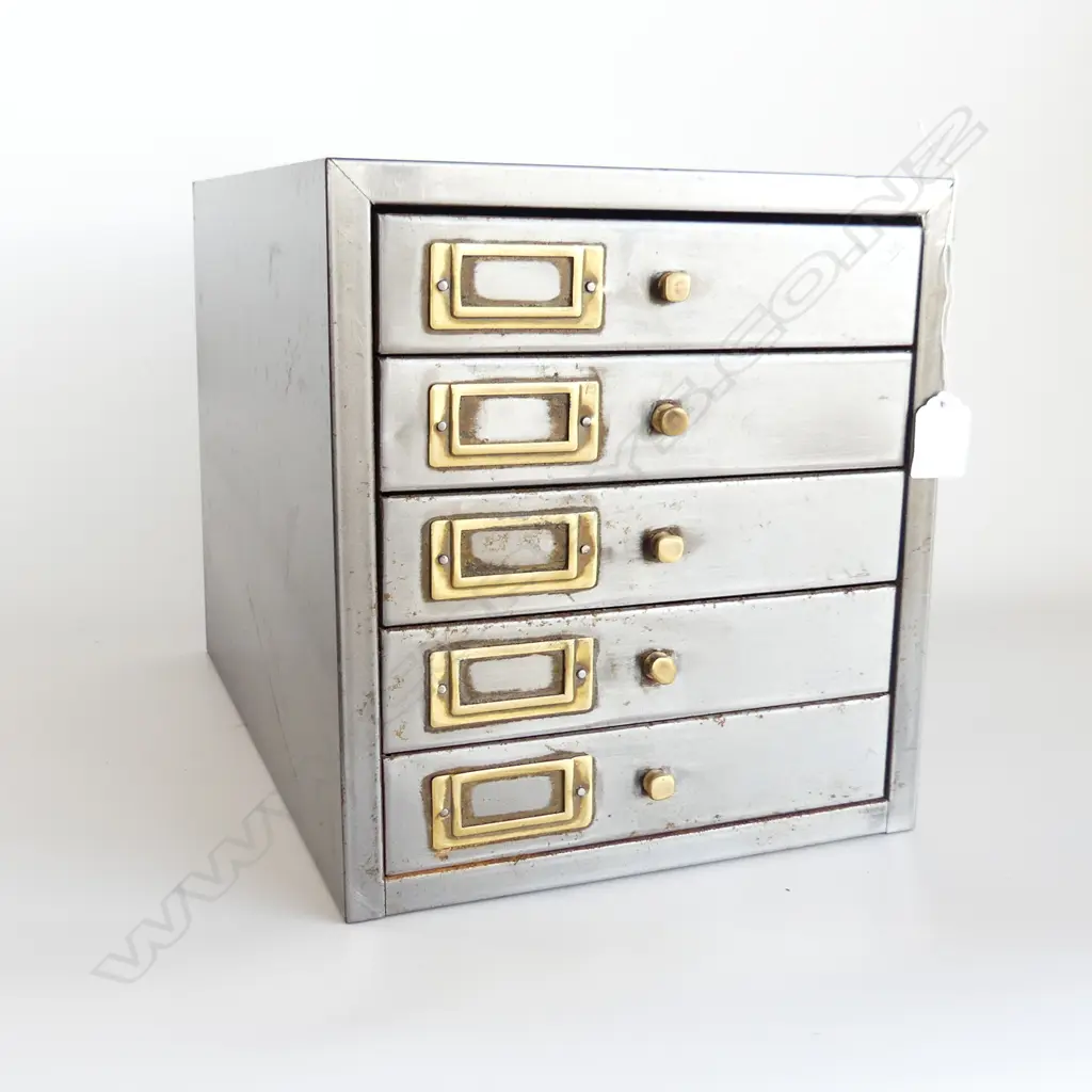 METAL 5 DRAWER COLLECTORS CABINET 260x380x285mm Image 1++