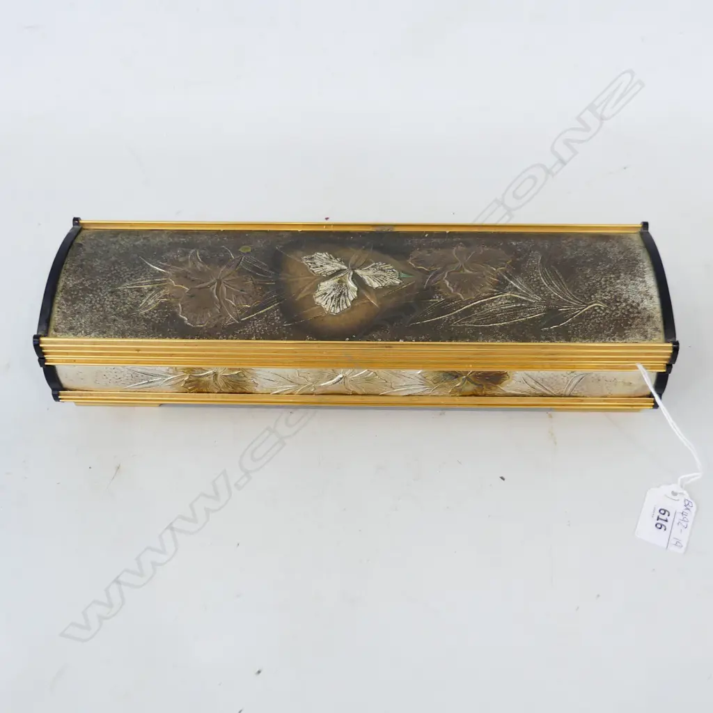 VINTAGE JAPANESE SANYO MUSICAL JEWELLRY BOX WITH MAGNETIC DANCING BALLERINA (REPAIRED) L. 210mm Image 1++