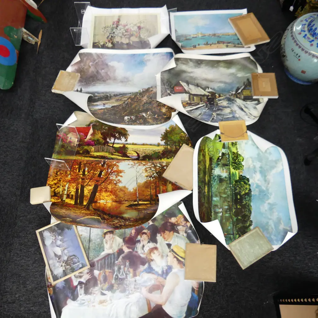 8 ASST ART ART PRINT POSTERS INCL. RENOIR, CONSTABLE & DE VLAMINCK,  Image 1++