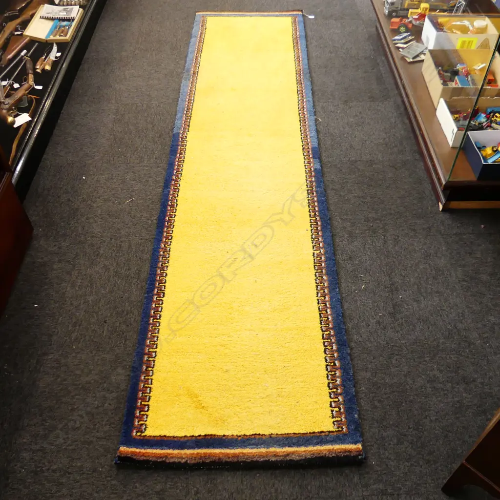 PERSIAN YELLOW GABBEH RUNNER 3010x740mm Image 1++