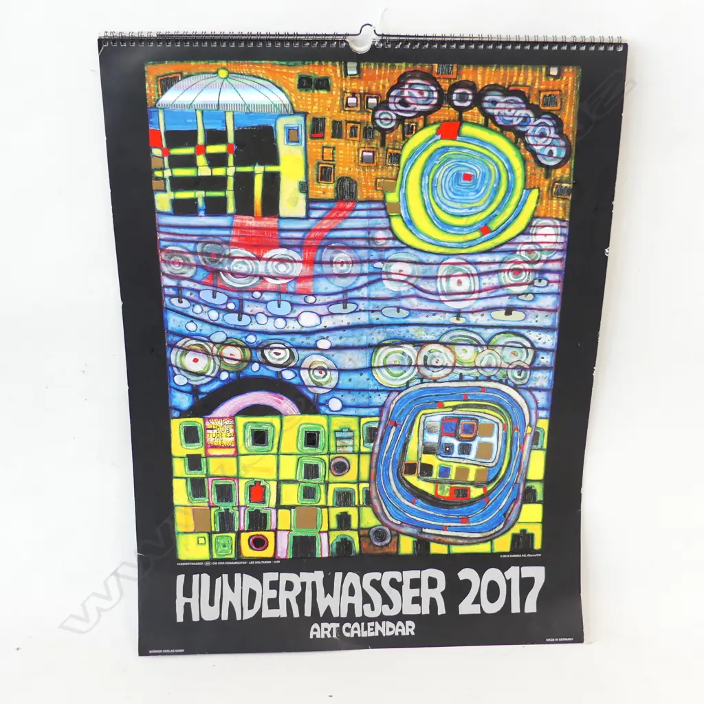 LG 2017 HUNDERTWASSER CALENDAR 650 X 490mm Image 1++