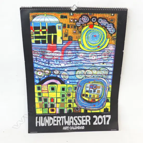LG 2017 HUNDERTWASSER CALENDAR 650 X 490mm