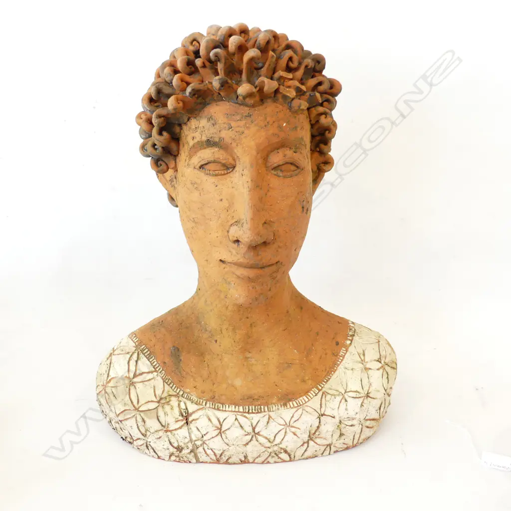 NICK JOLLY TERRACOTTA BUST H.430mm some faults Image 1++
