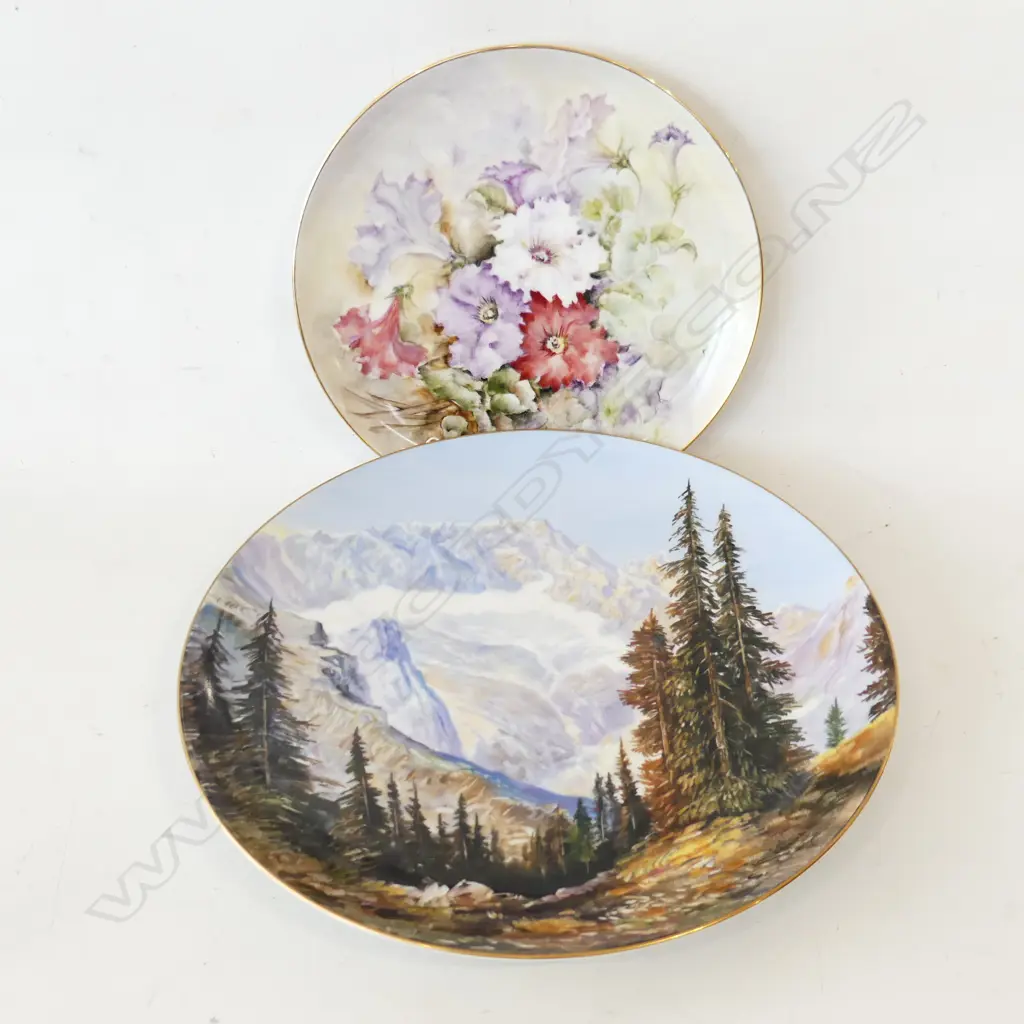 HANDPAINTED CHARGER AND HANDPAINTED PLATE Image 1++