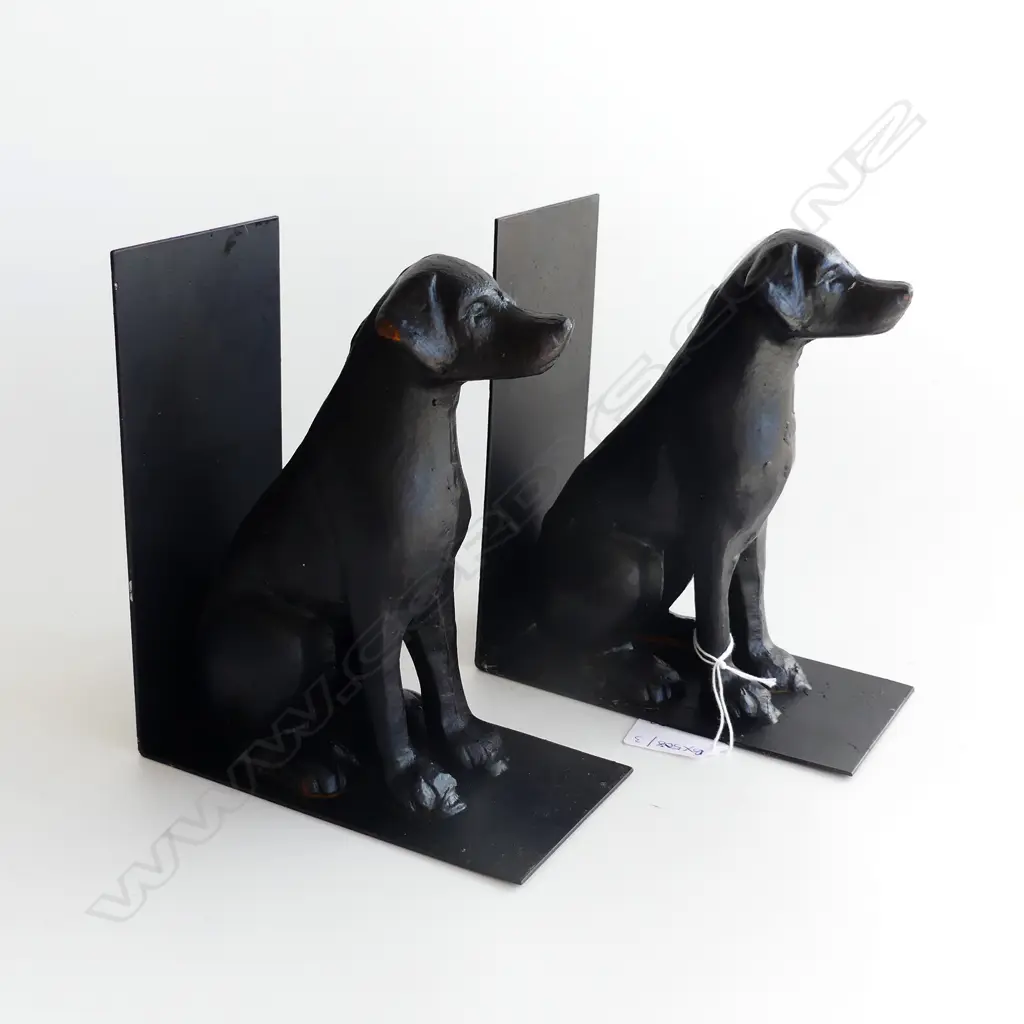 PR CAST IRON DOG BOOKENDS H.180mm Image 1++