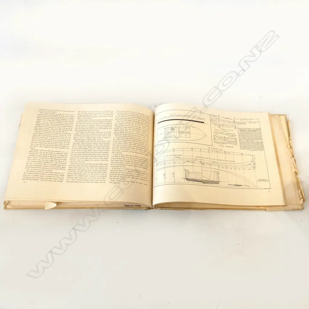VINTAGE BOOK; SMALL BOAT BUILDING BY EDWIN MONK NAVAL ARCHITECT, 1934 Image 1++