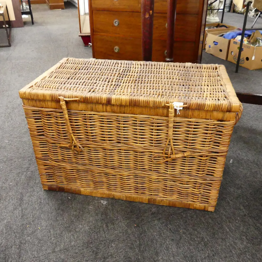 LG WOVEN CANE CHEST 780x440x500mm Image 1++