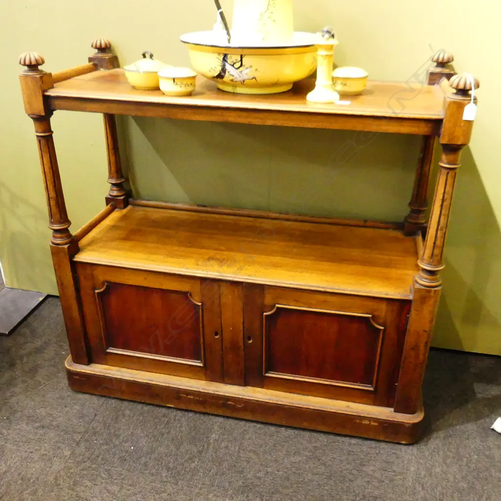 VICTORIAN MAHOGANY DUMB WAITER 1170x480x1125mm Image 1++