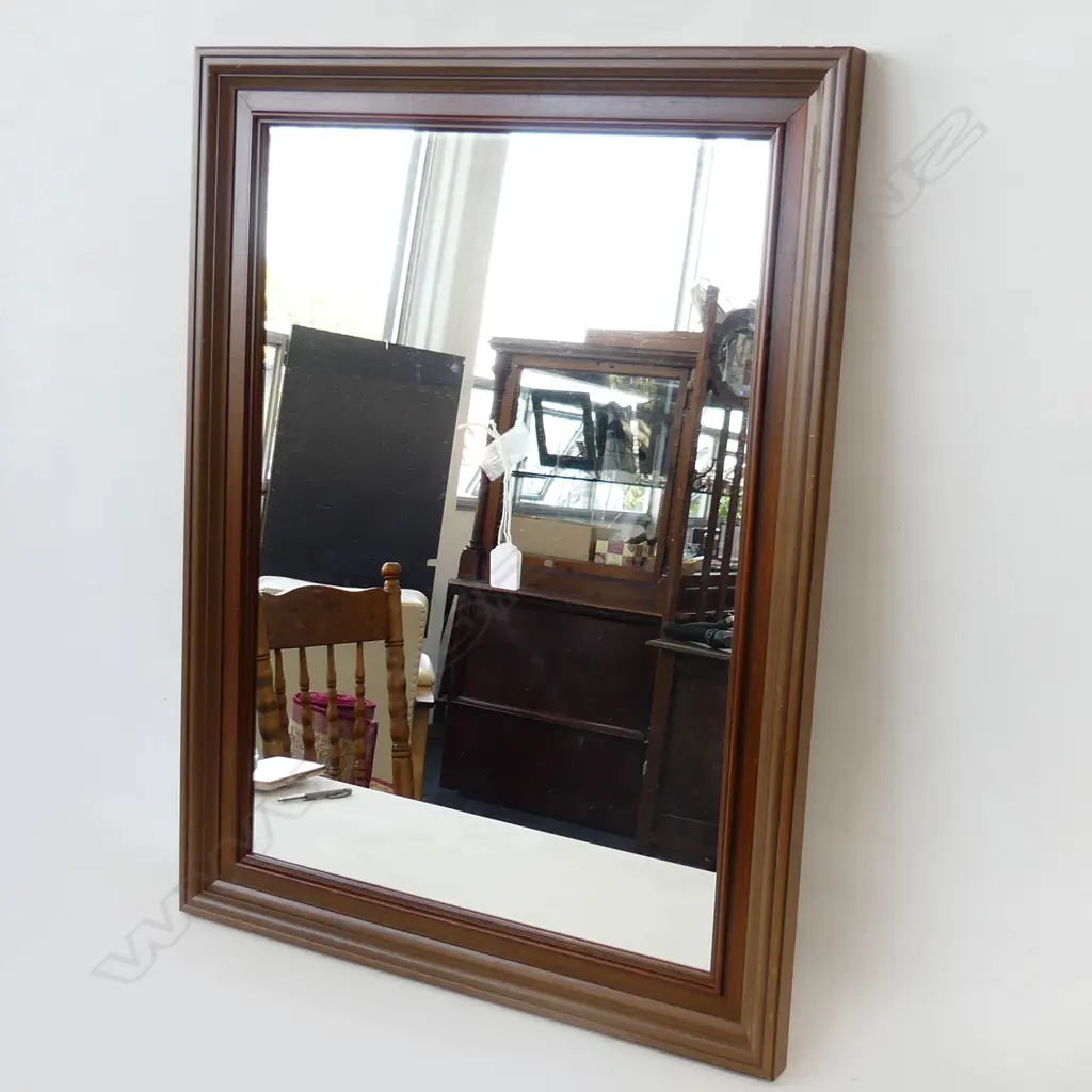 WOODEN FRAMED MIRROR 760x570mm Image 1++