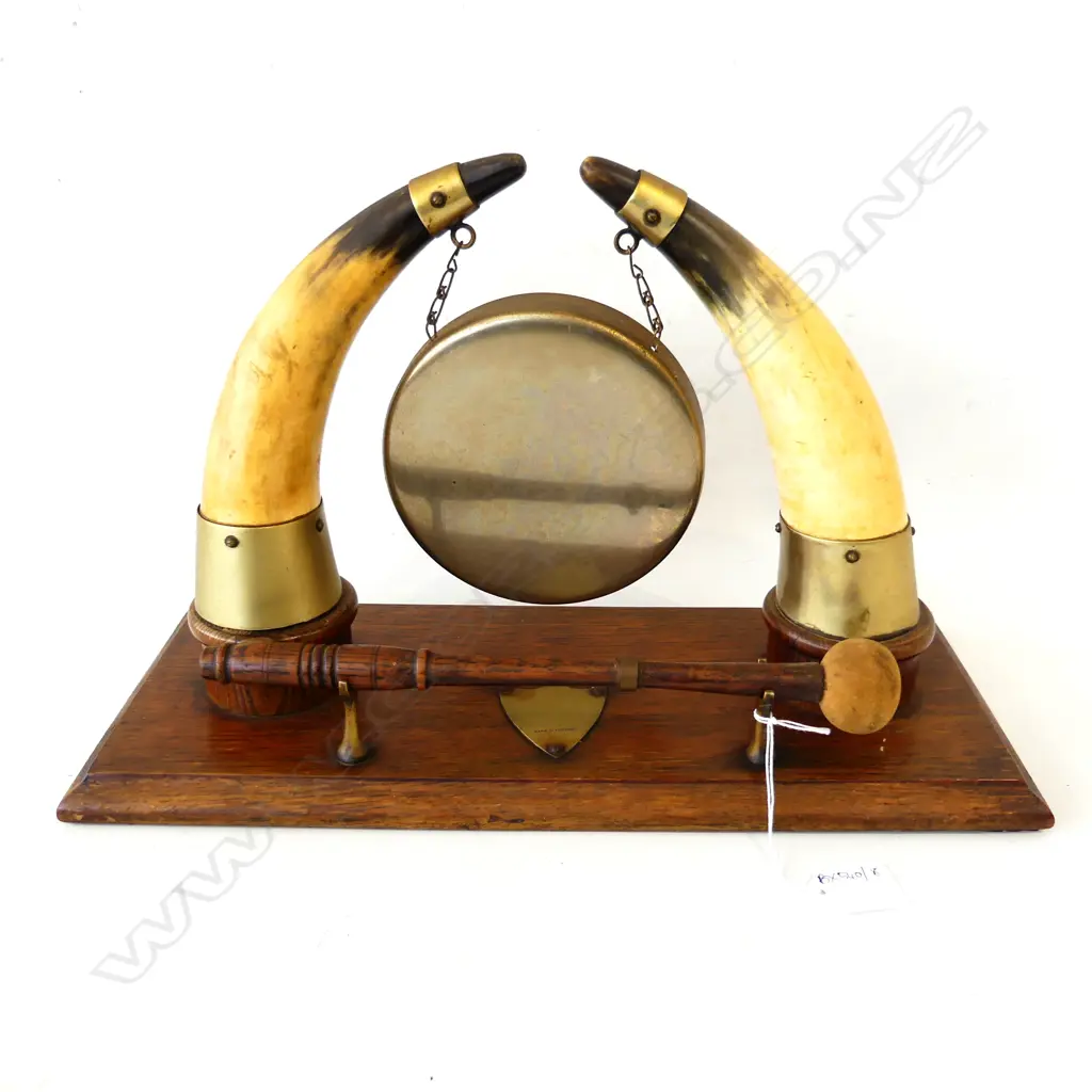 HORN MOUNTED DINNER GONG W.405mm Image 1++
