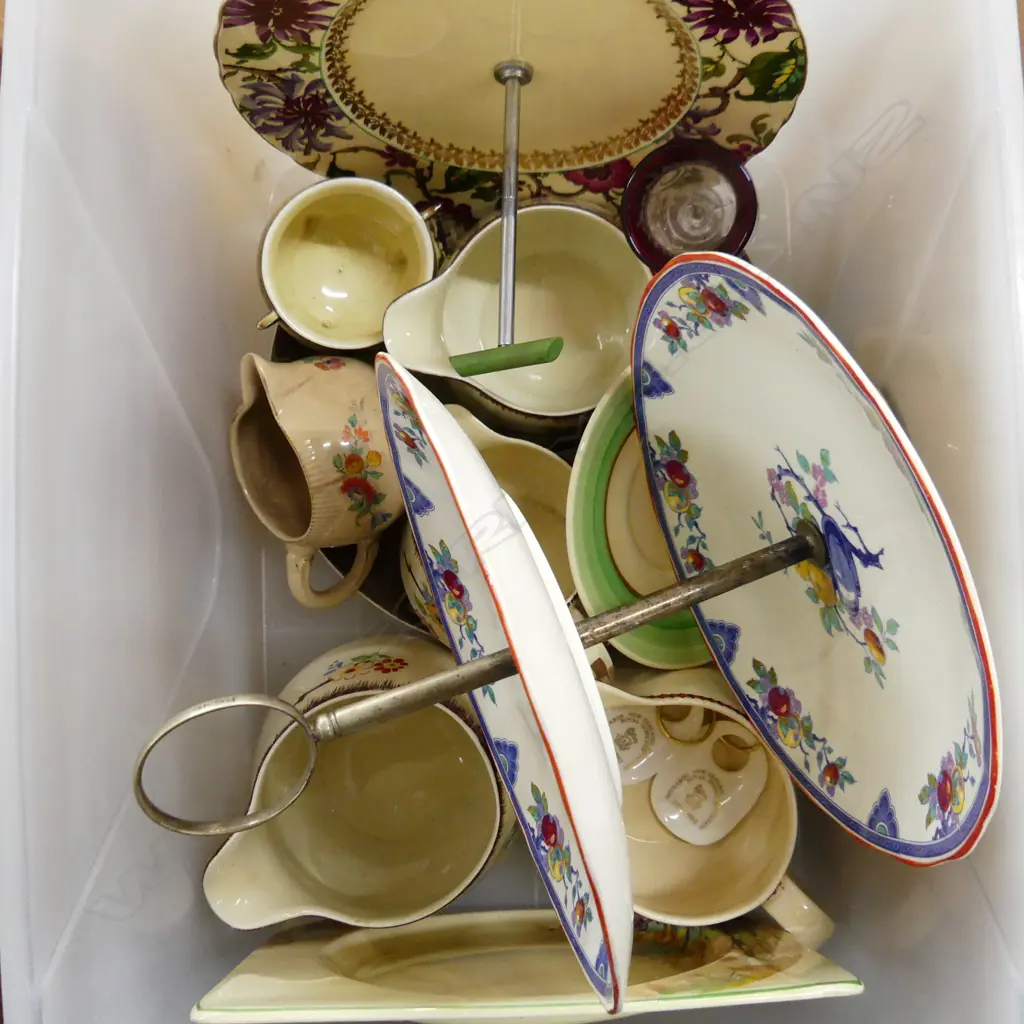ASST CHINA INCL CLARICE CLIFF, ROYAL STAFFORDSHIRE HONEYGLAZE & BIARRITZ, RD KEY TAGS ETC.. Image 1++