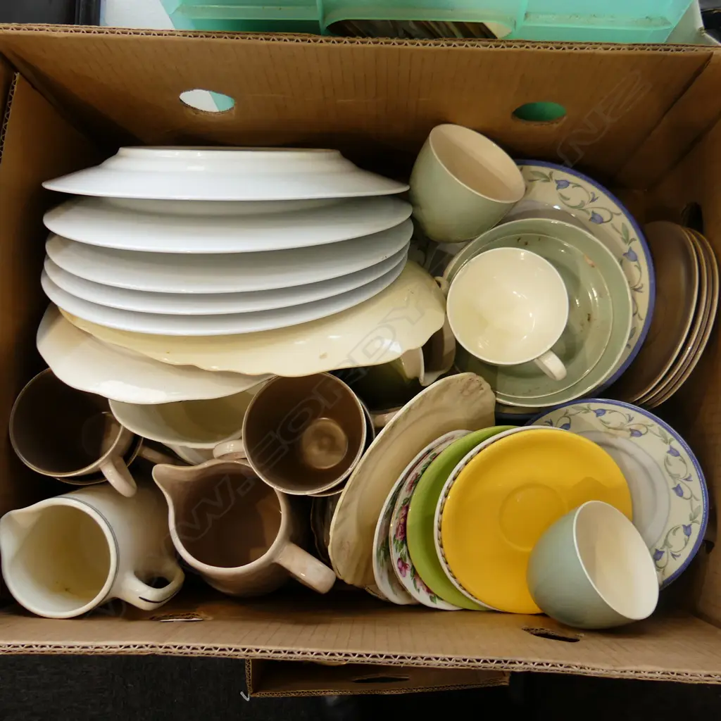 BOX LOT ASST. CHINA; POOLE ETC Image 1++