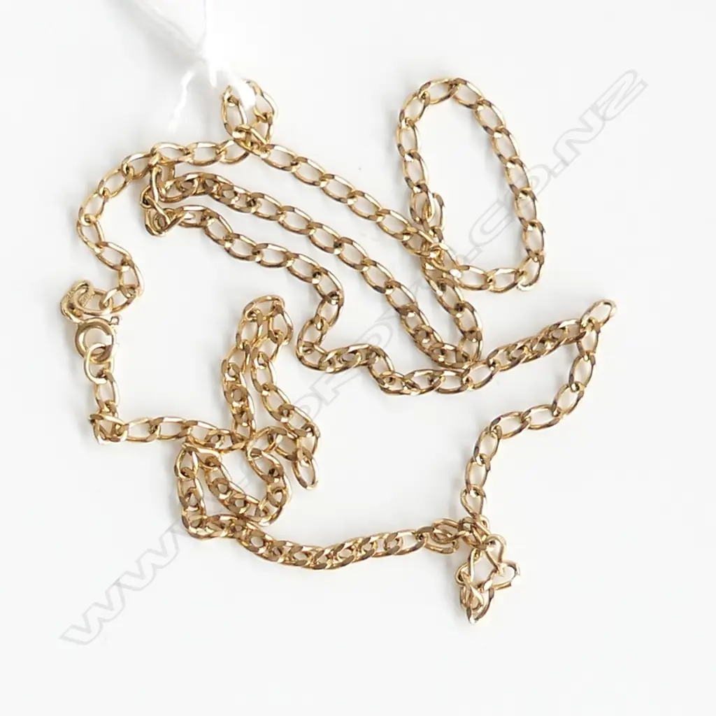 9CT ITALIAN YELLOW GOLD CHAIN 9.85gms 60CM Image 1++
