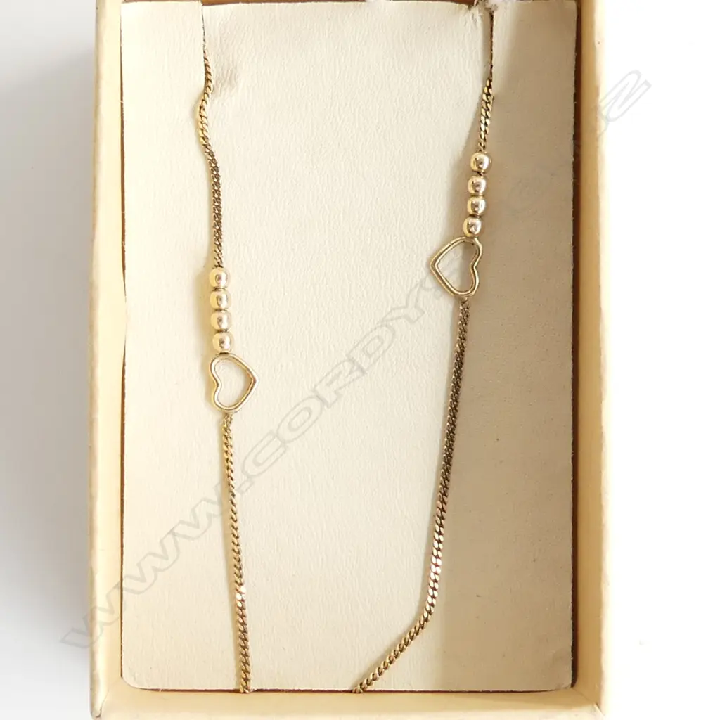 9CT GOLD ANKLE BRACELET 1.85GMS  Image 1++
