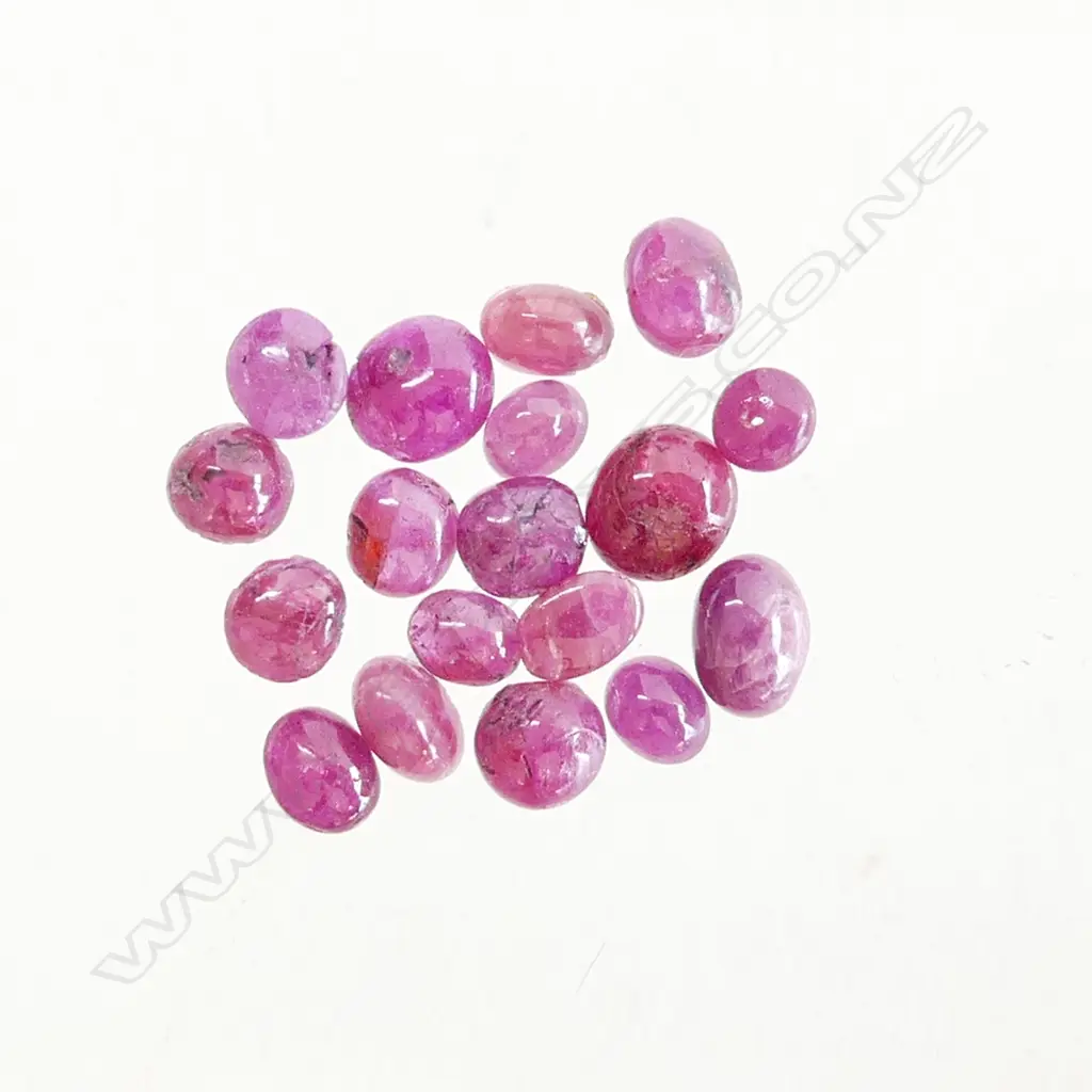 BAG 15CT RUBY CABACHONS Image 1++