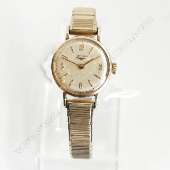 LADIES VINTAGE LONGINES 9CT GOLD WRISTWATCH