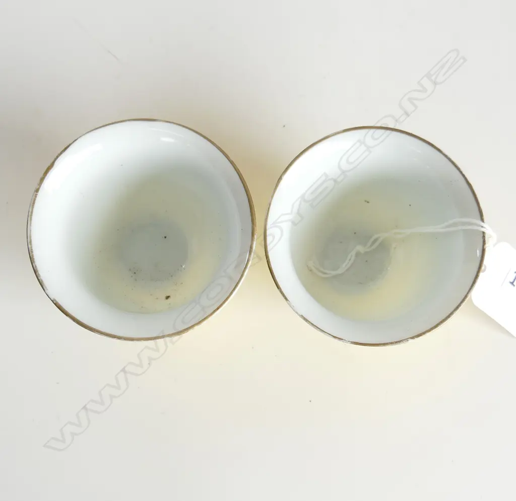 PR SM YELLOW ORIENTAL TEA CUPS C1960-70 Image 1++