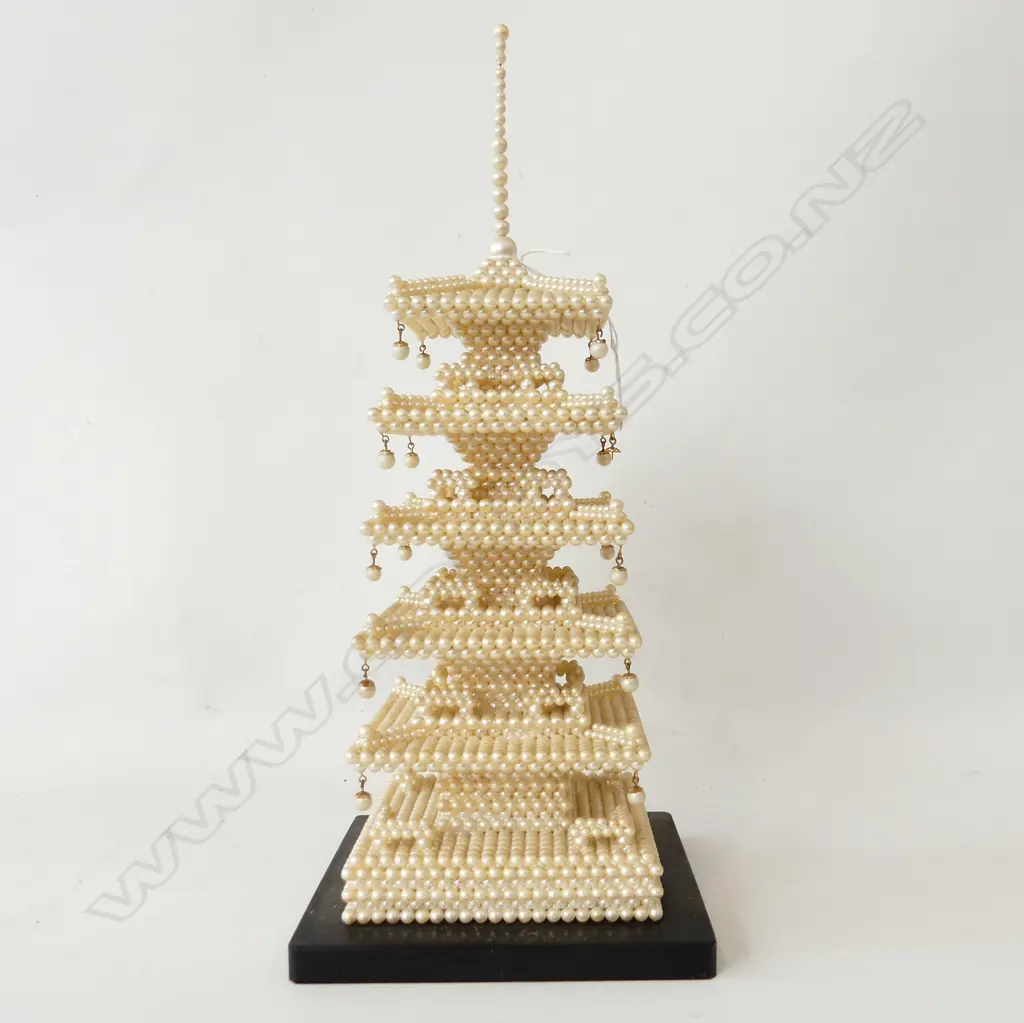 VINTAGE PEARL PAGODA H361mm Image 1++