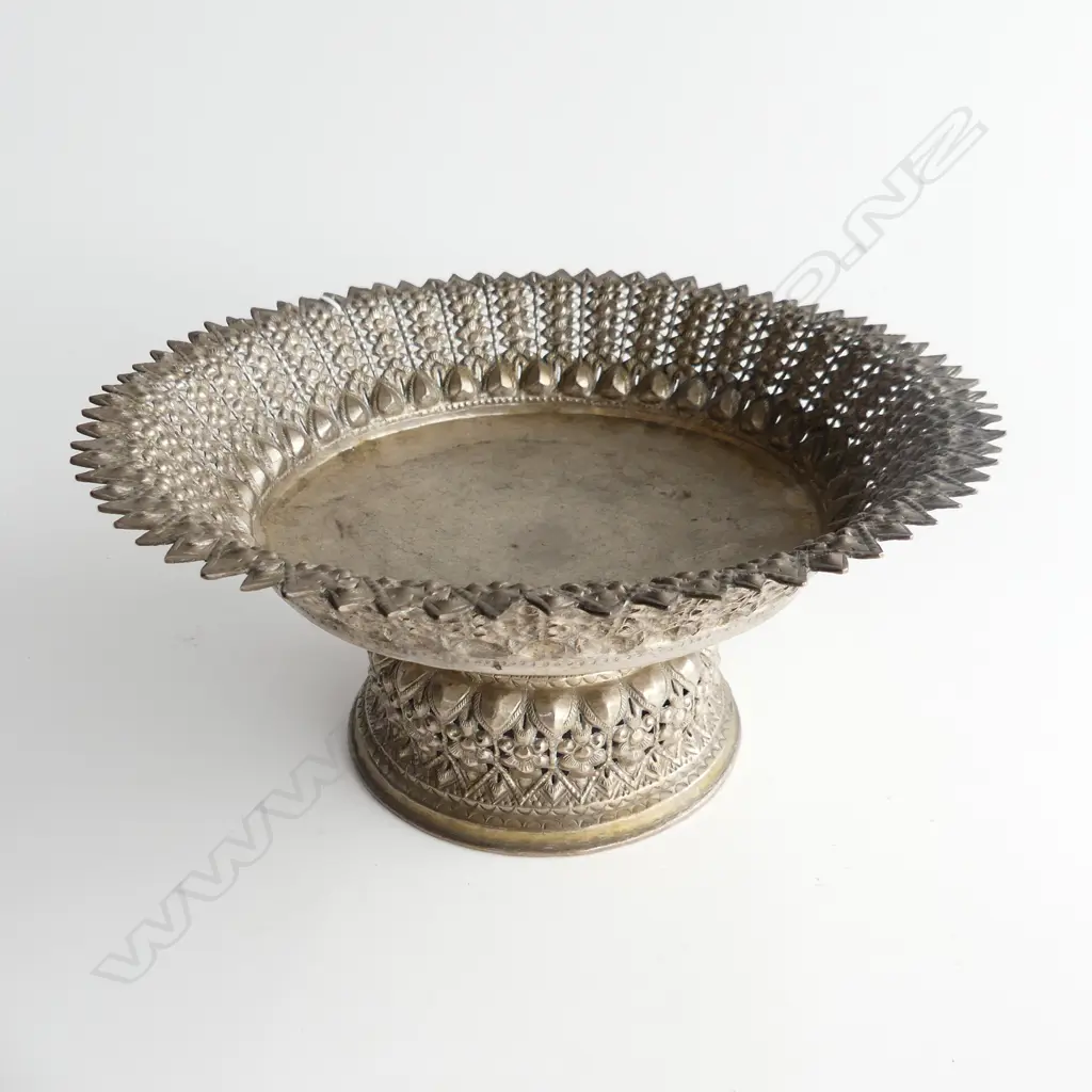 THAI SILVER? COMPORT H.120 / 255mm dia 460 GRAMS Image 1++
