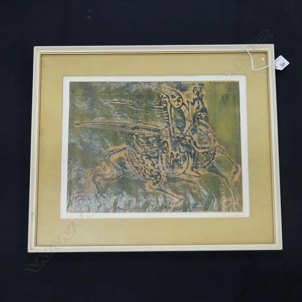 VERE DUDGEON, ABSTRACT ARTWORK, 'MUNE REDUX' 255x330mm Image 1++