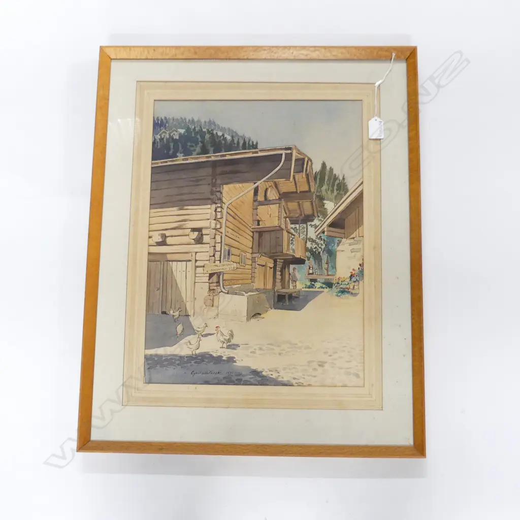 CYRIL WHITEOAK, AUSTRIAN CHALET W/C, 1971 465x345mm Image 1++